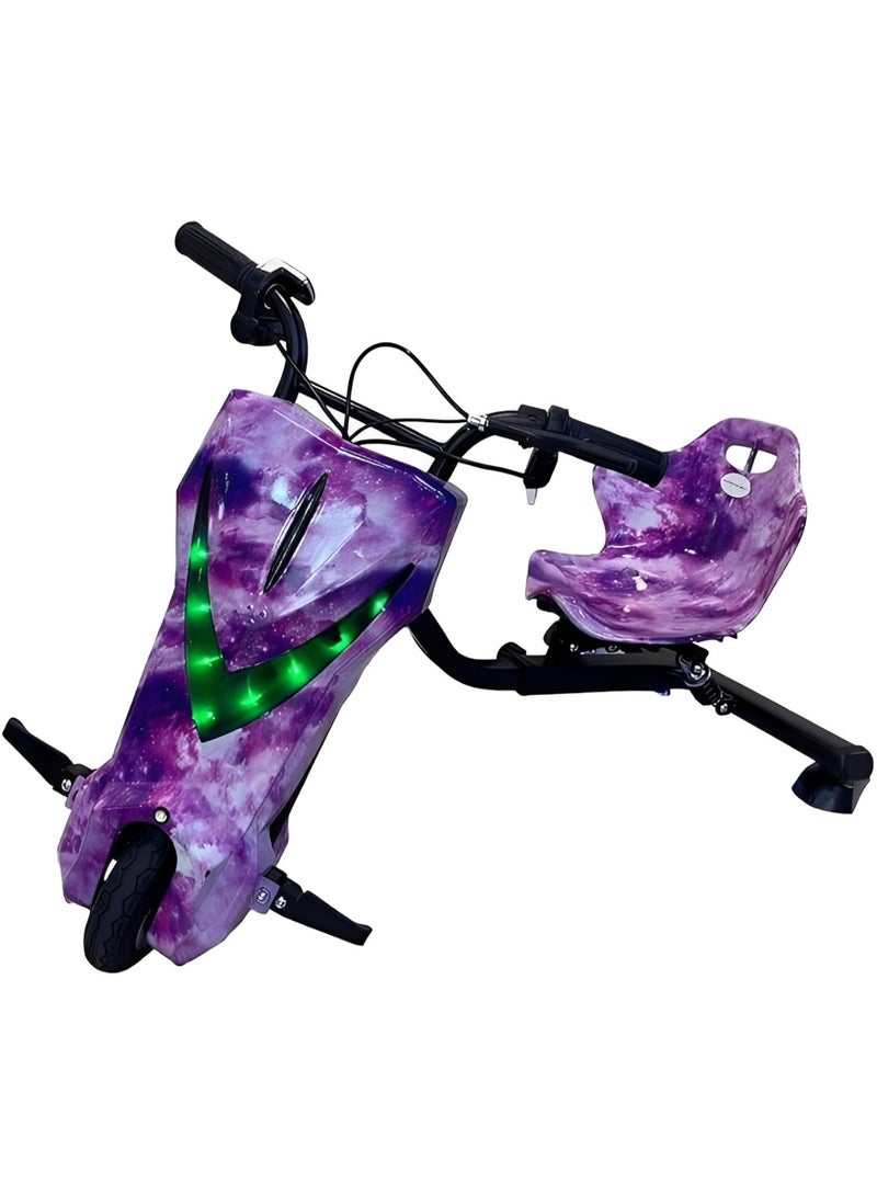 Generic 36V 3-Wheel Electric Drifting Scooter For Kids, 360° Spin Action, Bluetooth Speaker & Triple LED Lights, Includes Full Safety Gear Set - Image 2